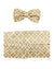 Emilio Pucci Silk Cummerbund & Bow Tie Set Cream Taupe Pink SALE