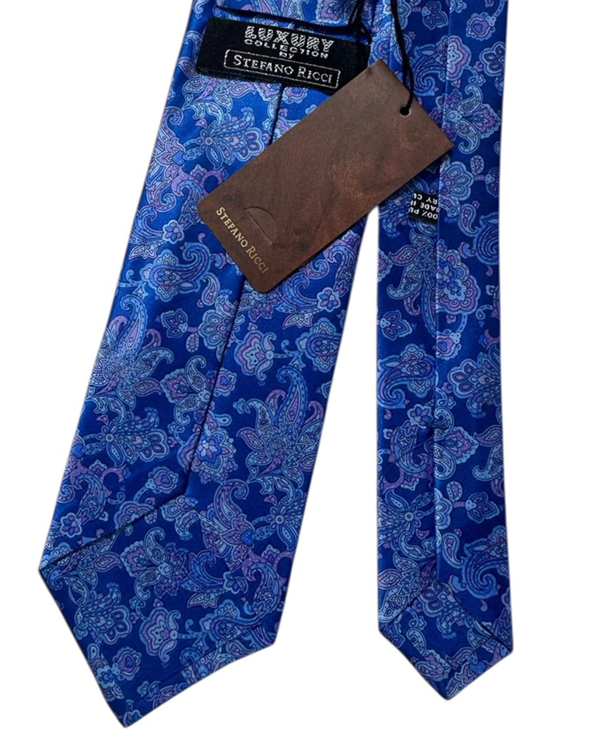 Stefano Ricci Tie Royal Blue Paisley