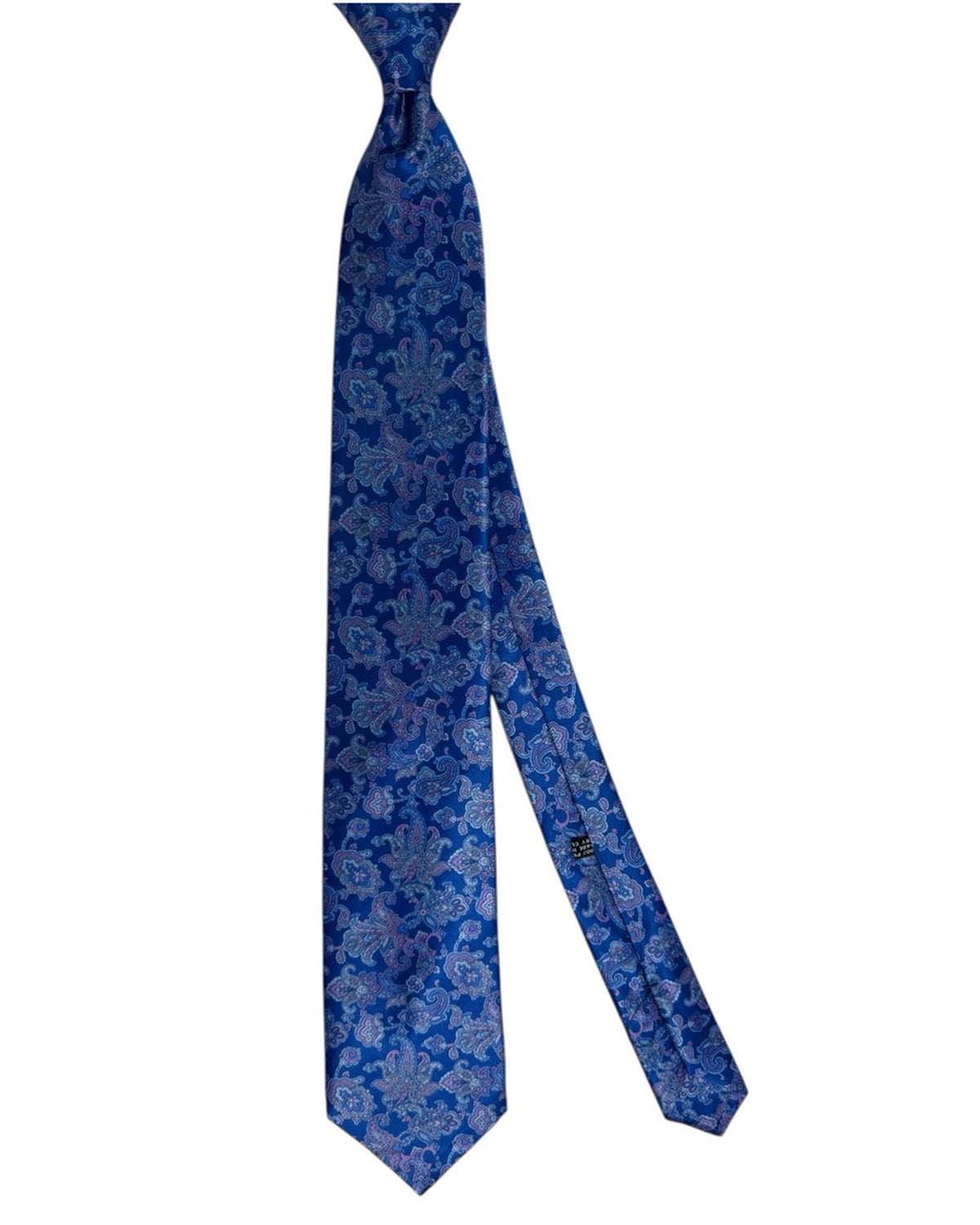 Stefano Ricci Tie Royal Blue Lilac Paisley