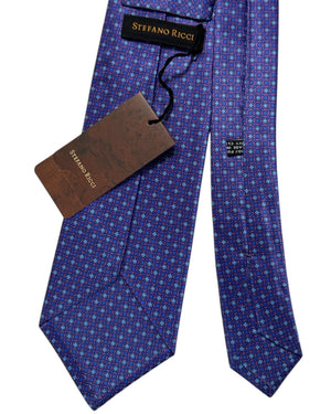 Stefano Ricci Tie Purple Blue Micro Floral