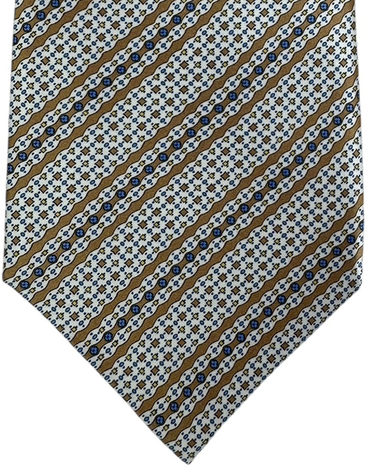 Stefano Ricci Tie Gray Patterned Stripes