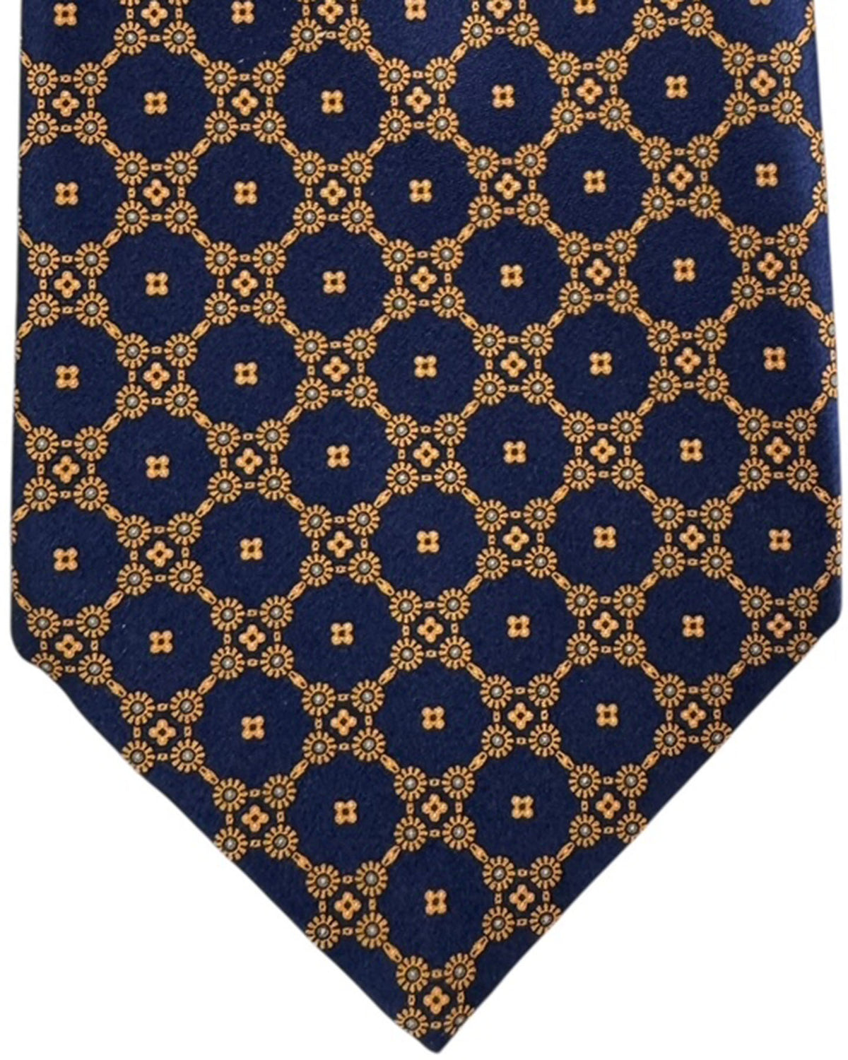 Tie Midnight Blue Orange