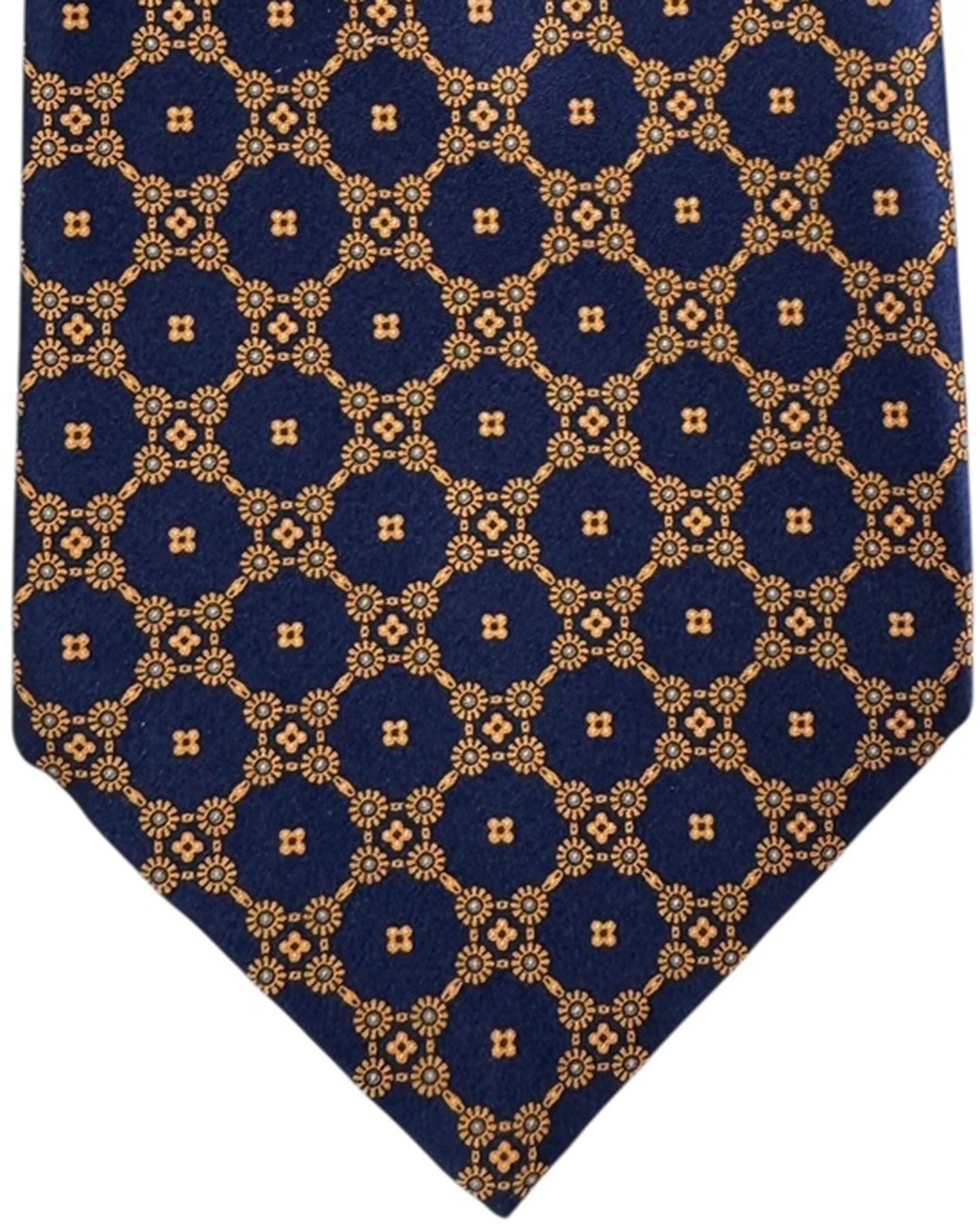 Tie Midnight Blue Orange