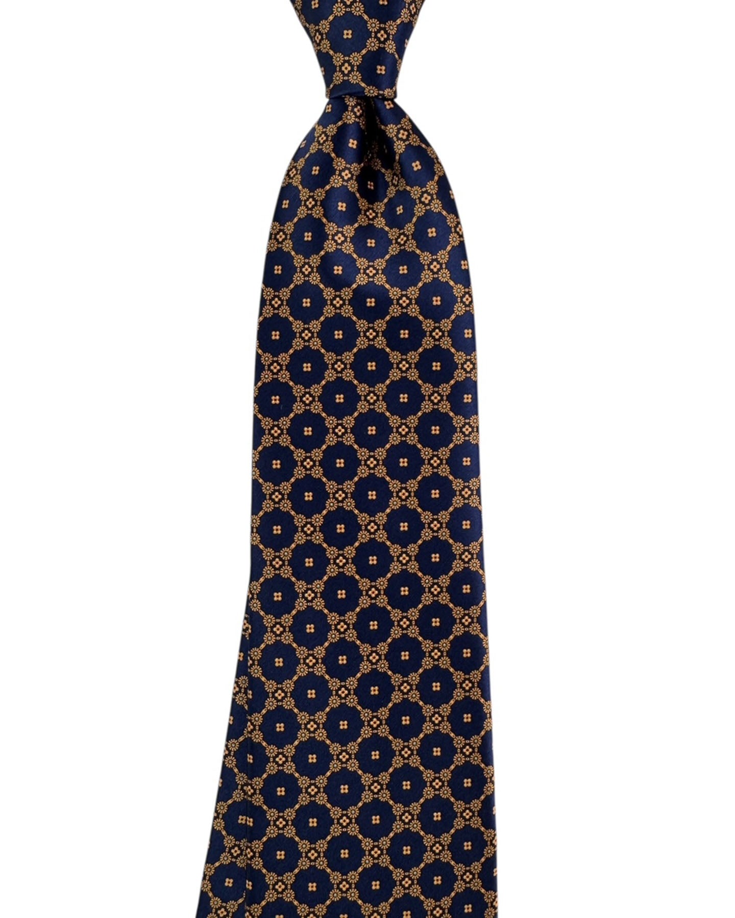 Tie Midnight Blue Orange