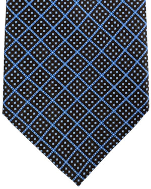New Stefano Ricci Tie Dark Brown Royal Blue 