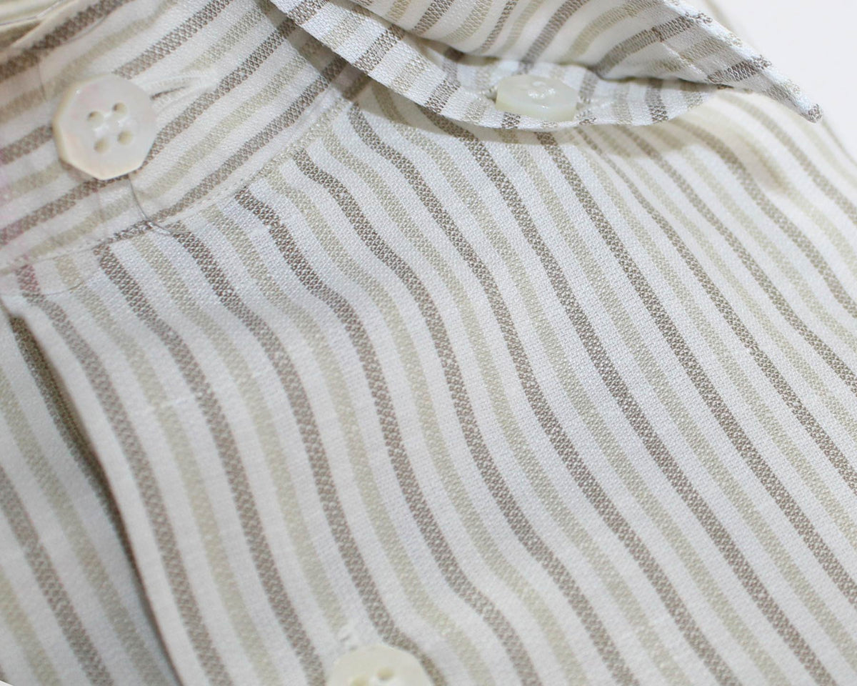 Underneath button down collar