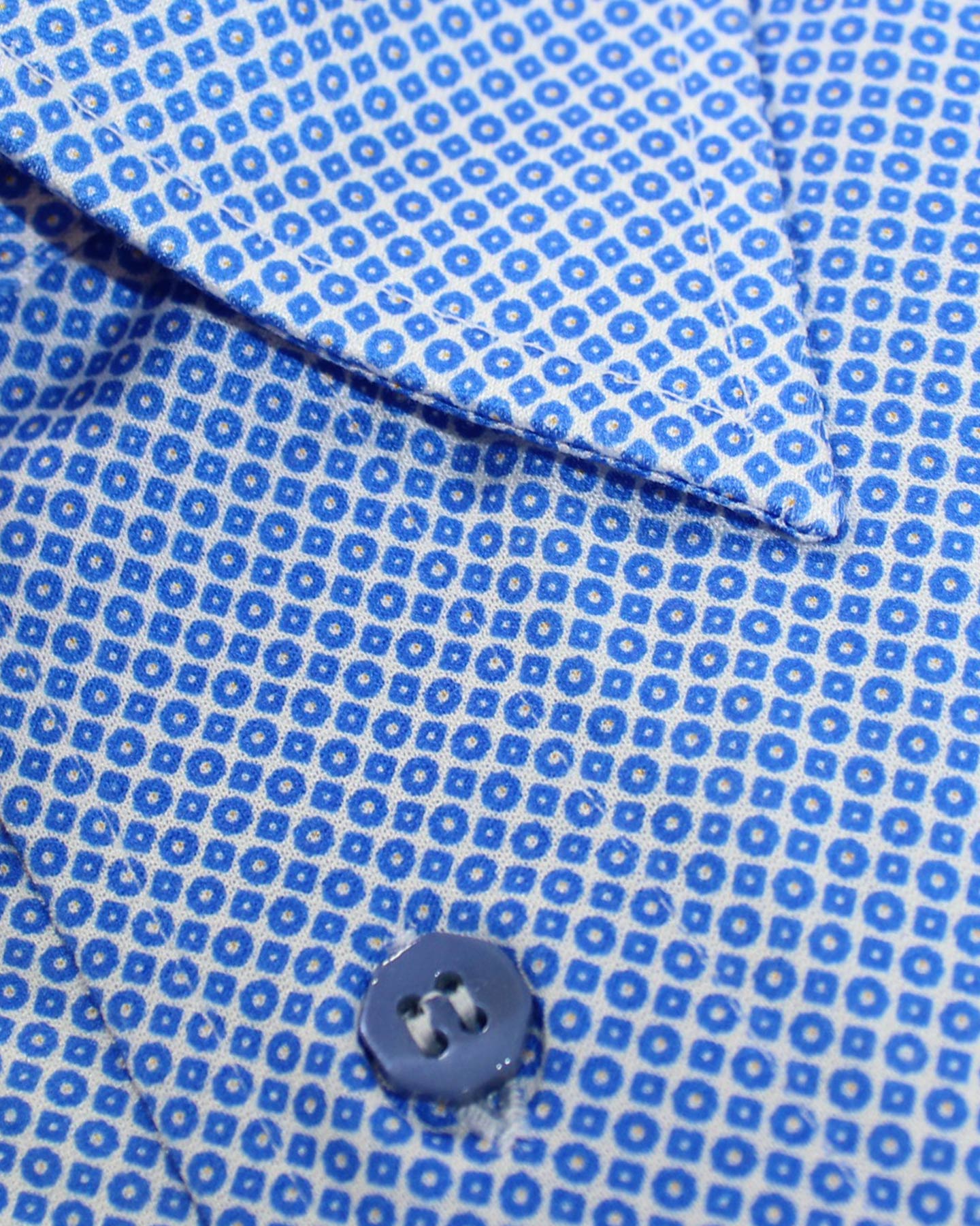 Stefano Ricci Short Sleeve Shirt Royal Blue S - SALE
