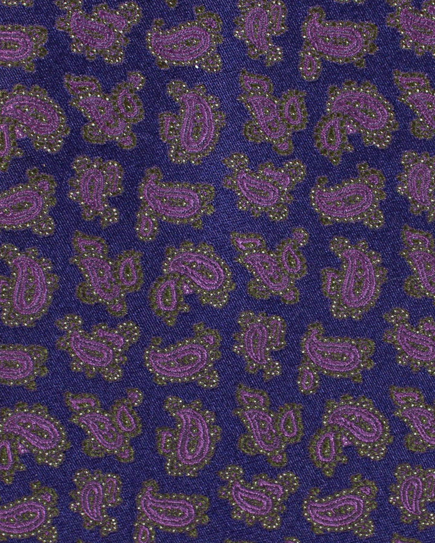 Stefano Ricci Silk Tie Purple Olive Pink Paisley