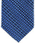Stefano Ricci Pleated Silk Tie Black Royal Blue Geometric Design