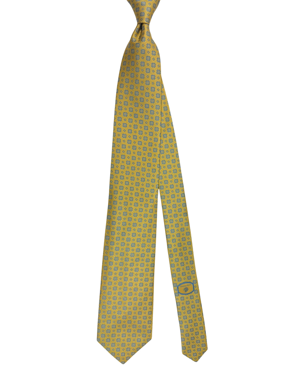 Stefano Ricci Tie Orange Blue Geometric SALE