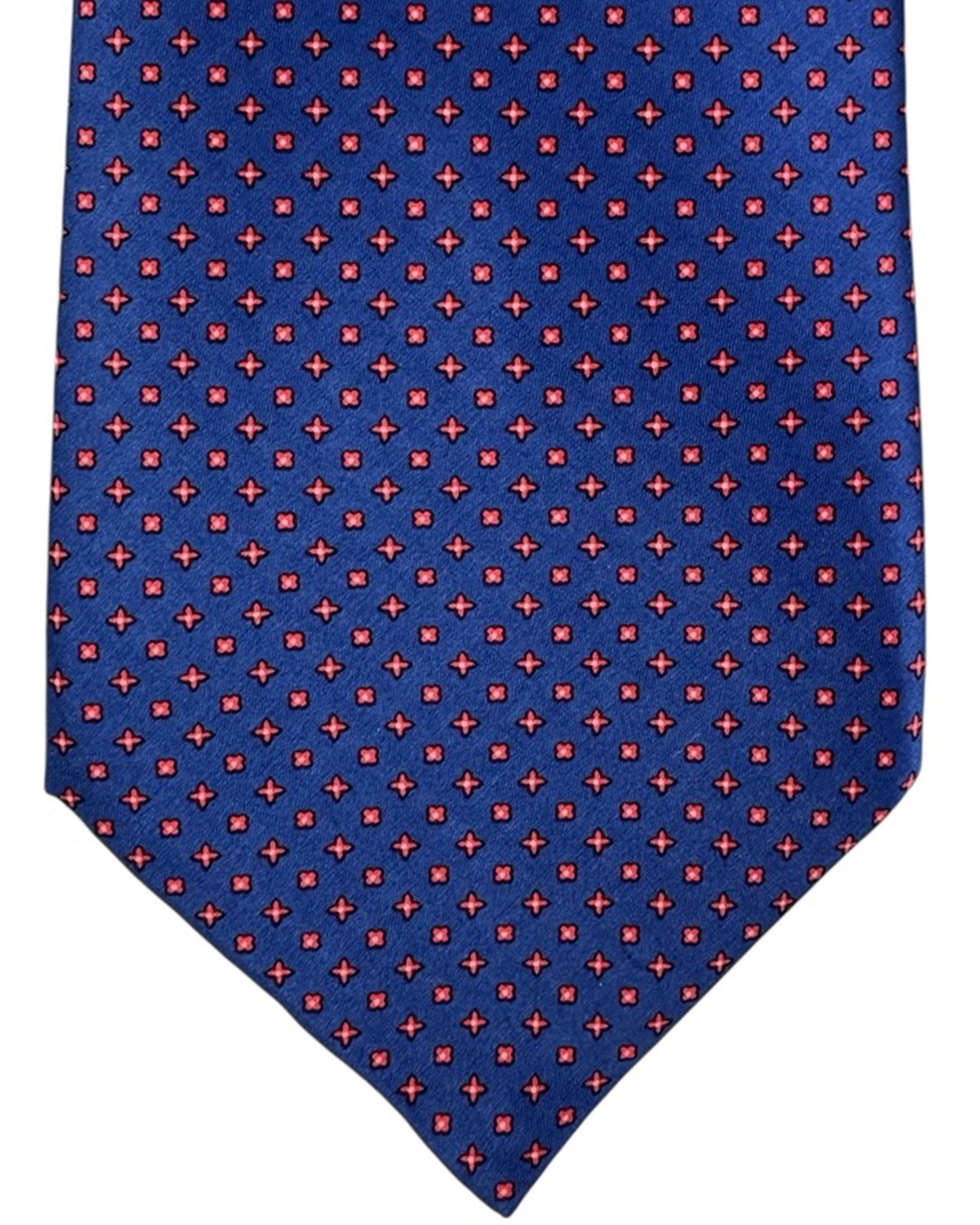 Stefano Ricci Tie Midnight Blue Pink Design