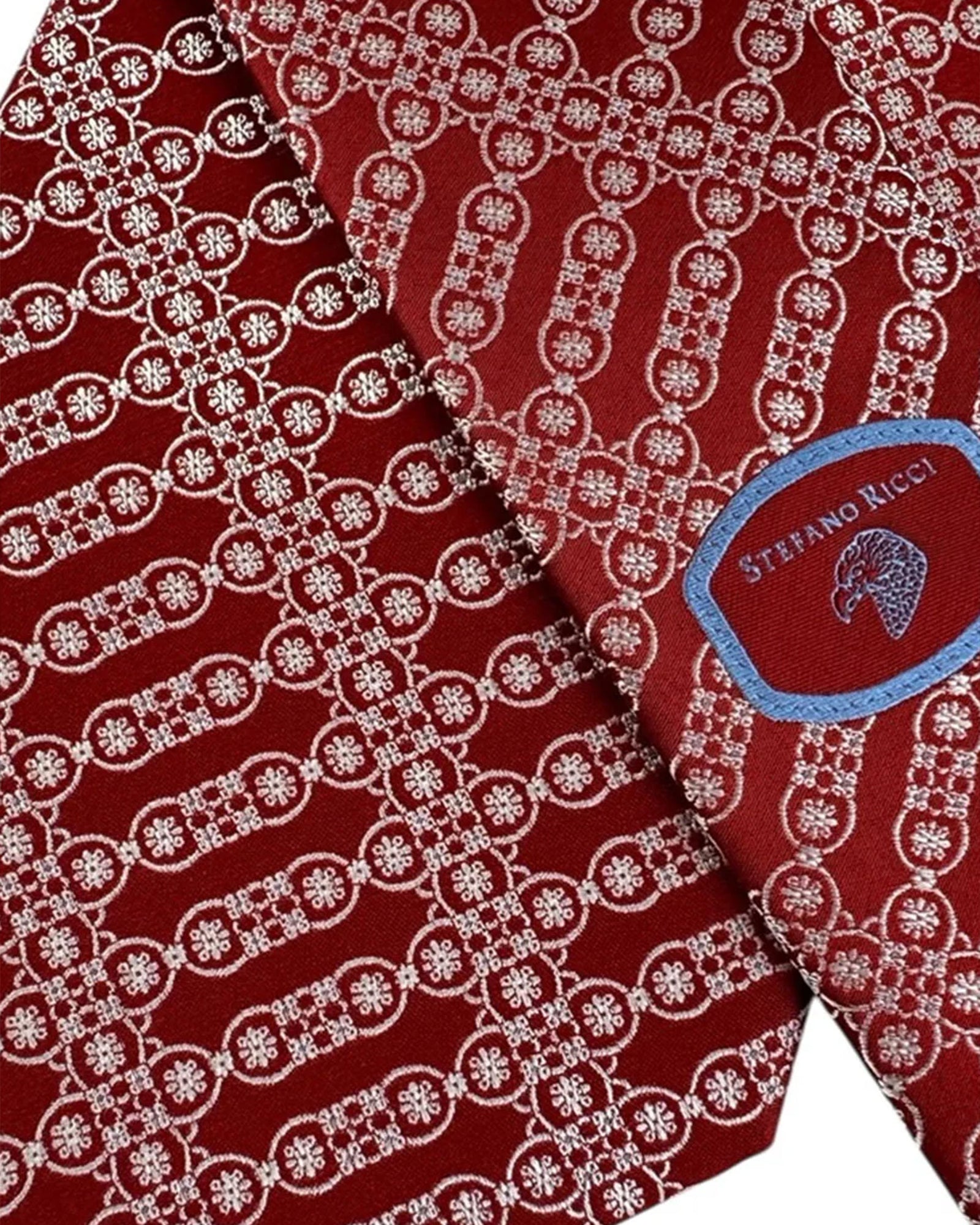 Stefano Ricci Silk Tie Burgundy Design SPECIAL ORDER