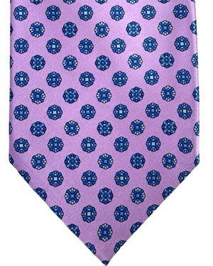 Stefano Ricci Tie Pink Blue Geometric