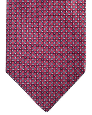 Stefano Ricci Tie Pink Blue Micro Design