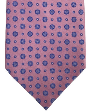 Stefano Ricci Tie Dust Pink Blue Medallions
