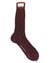 Stefano Ricci Socks Bordeaux Ribbed Solid