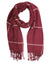 Sartorio Scarf Maroon Windowpane