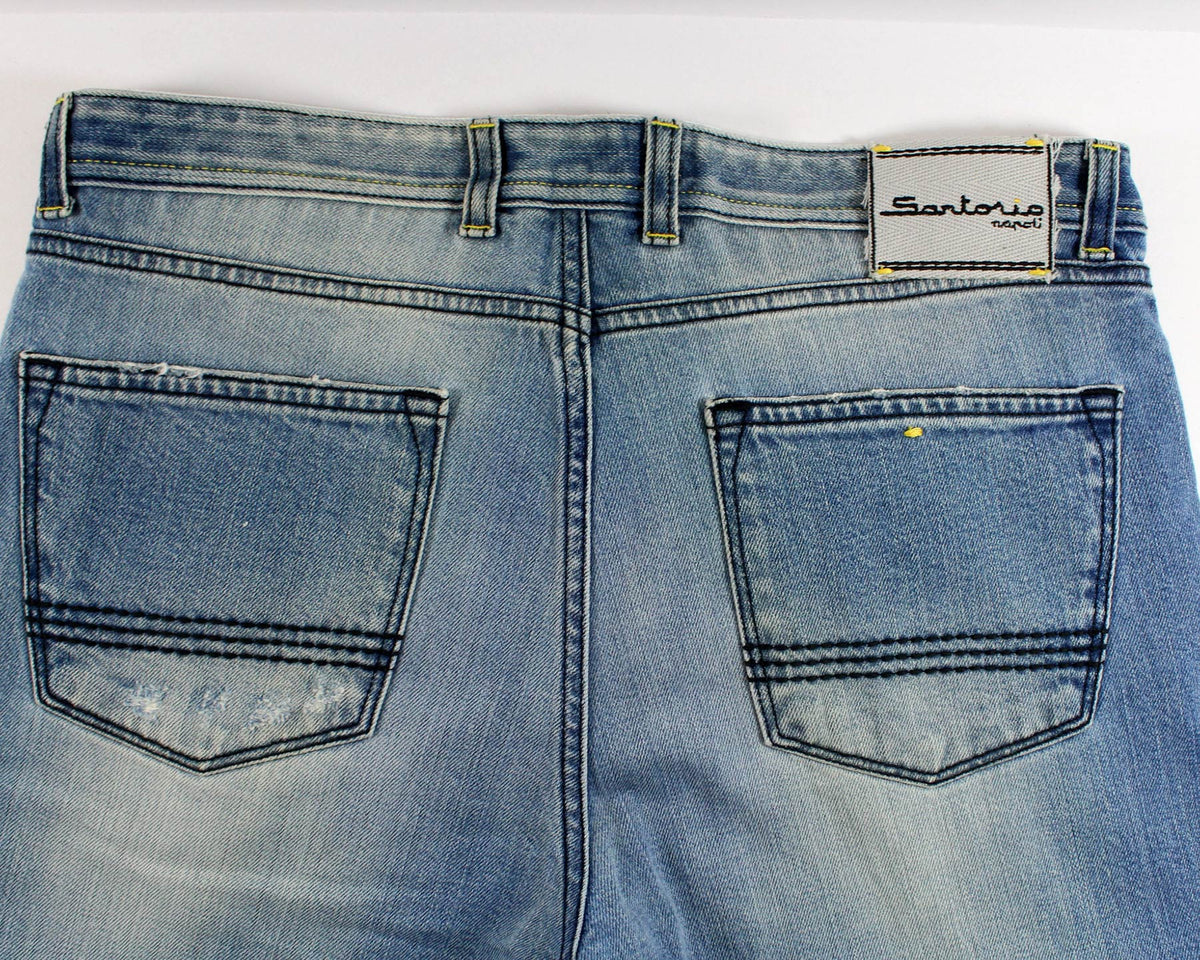 Sartorio Jeans Denim Blue Genuine