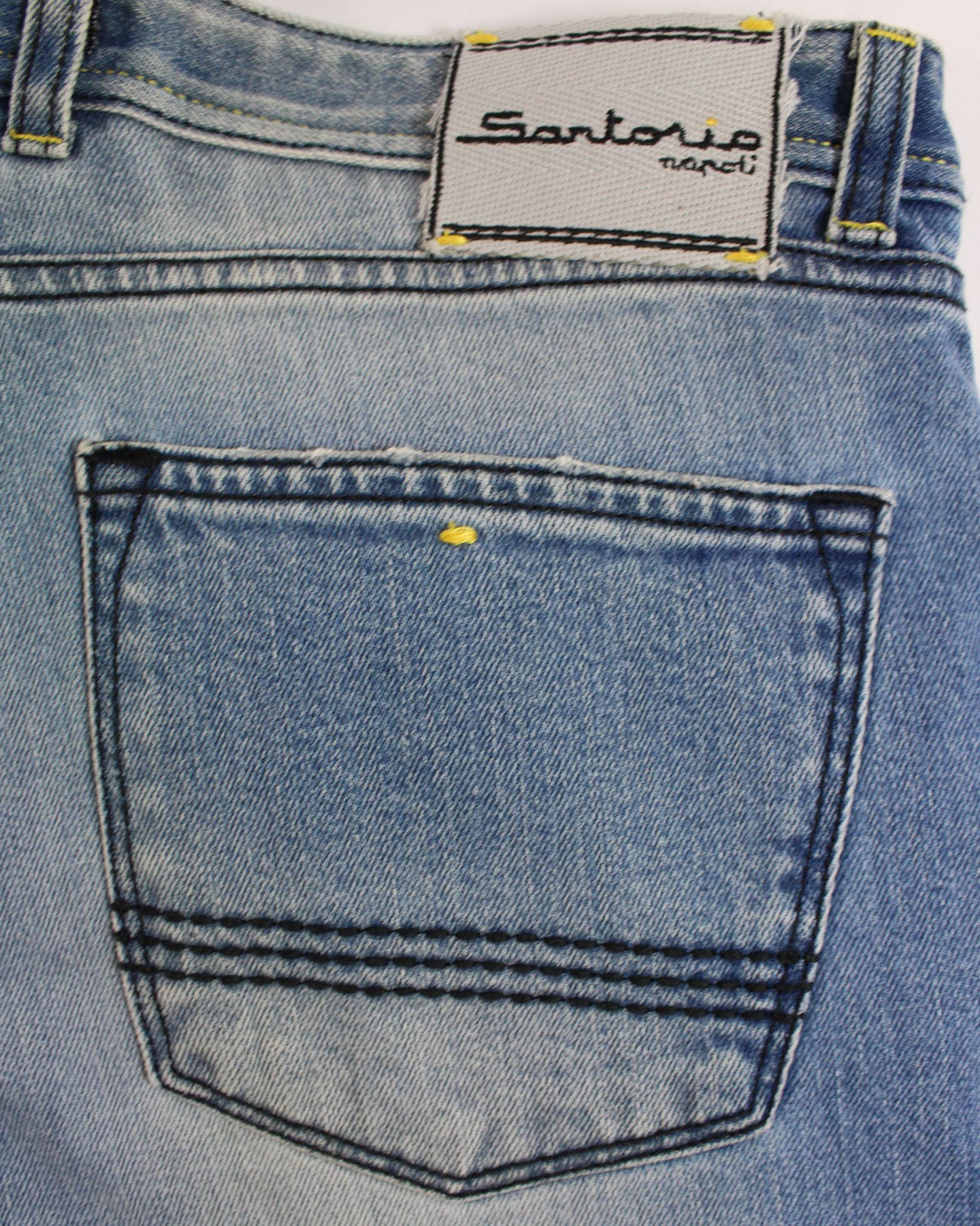 Sartorio Jeans Denim Blue Slim Fit Button Fly 