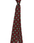 Sartorio Sevenfold Tie Classic Maroon Medallions - Narrow Cut
