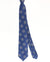 Sartorio Sevenfold Tie Navy Silver Medallions Design