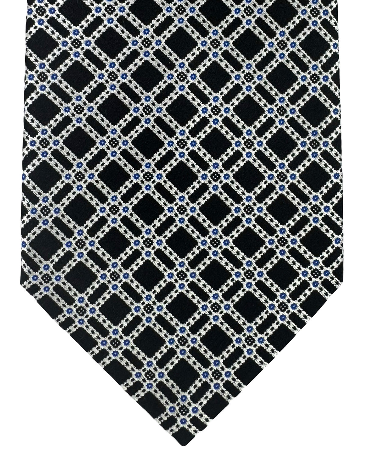 Stefano Ricci Tie Black Silver Design