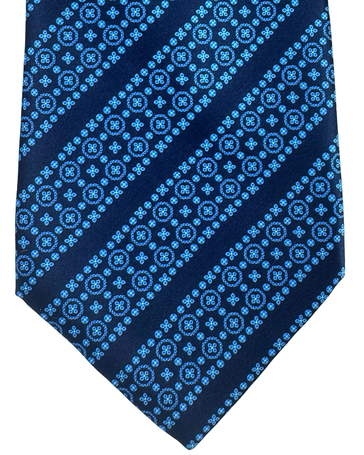 Stefano Ricci Tie Dark Blue Pattern