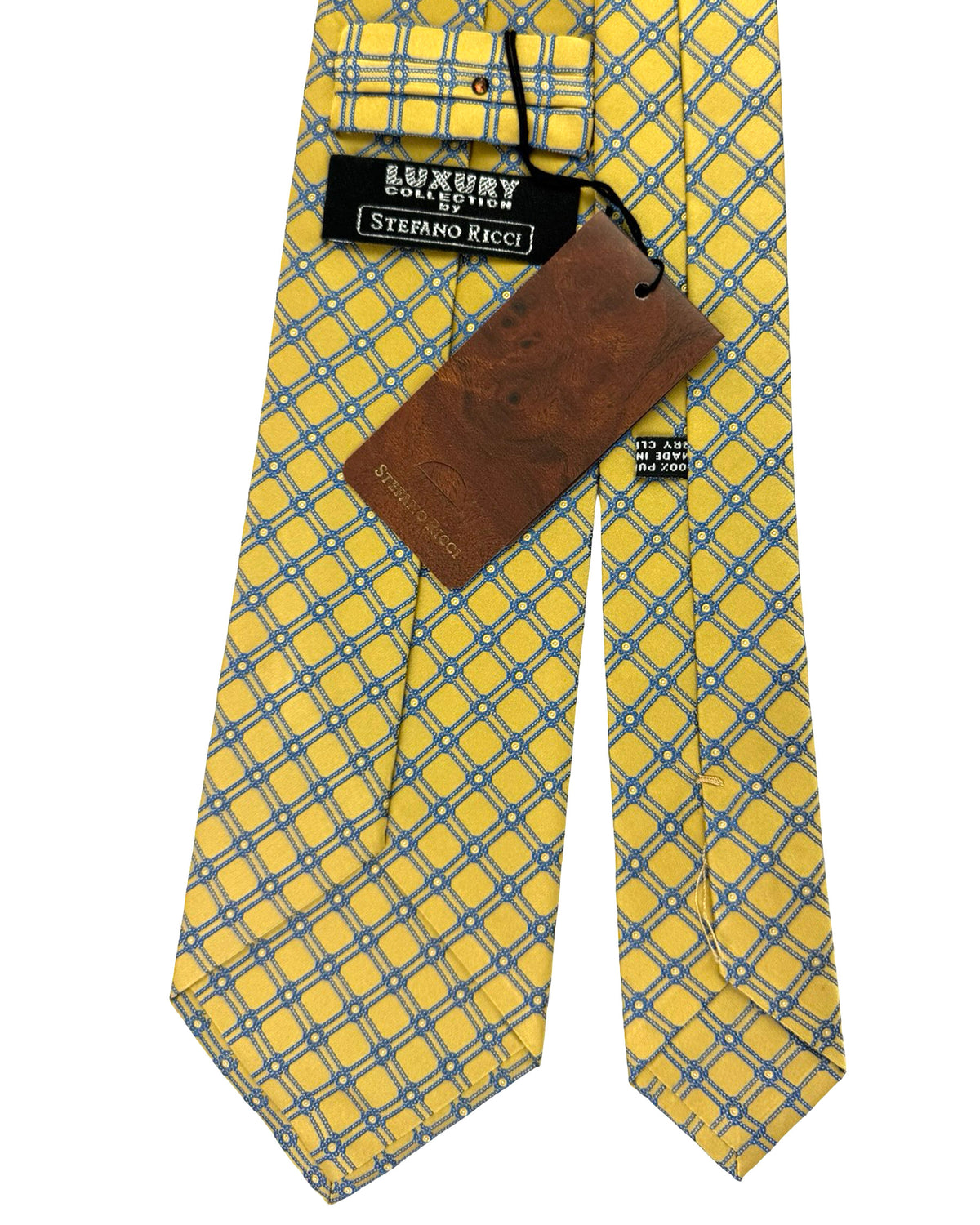 New Neckwear Stefano Ricci Tie Mustard Yellow