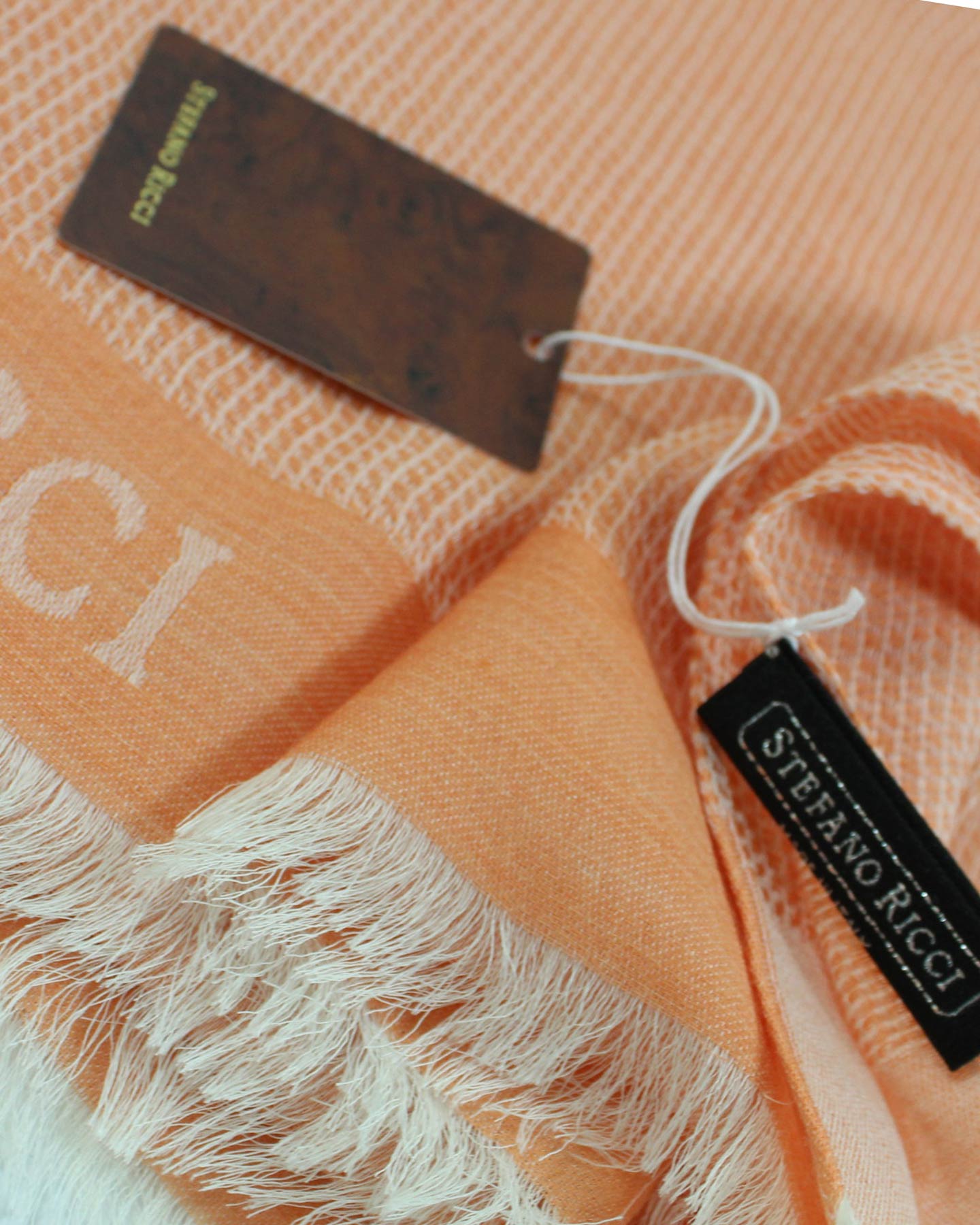 Stefano Ricci Scarf Peach - Men