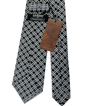 Stefano Ricci Tie Black Silver Design