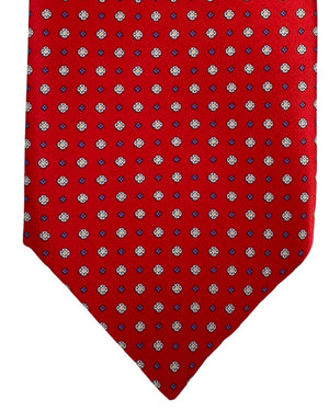 Stefano Ricci Tie Red White and Blue Geometric