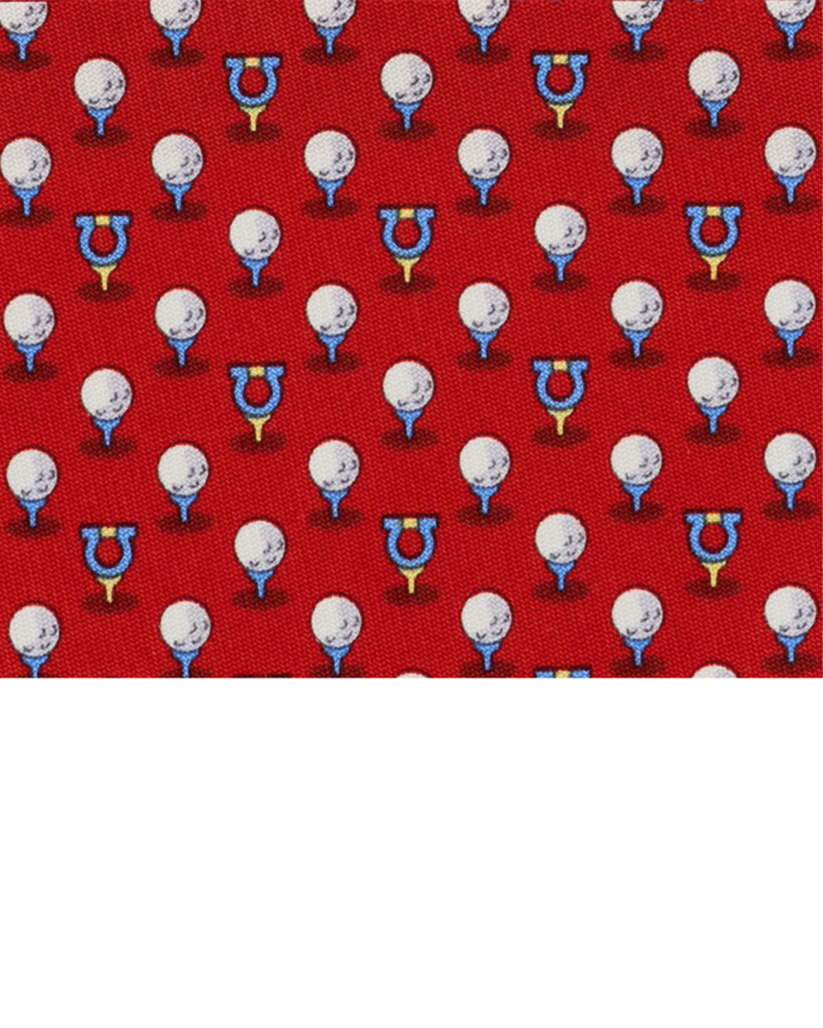 Salvatore Ferragamo Tie Red Golf Ball Tee & Gancini - New Collection