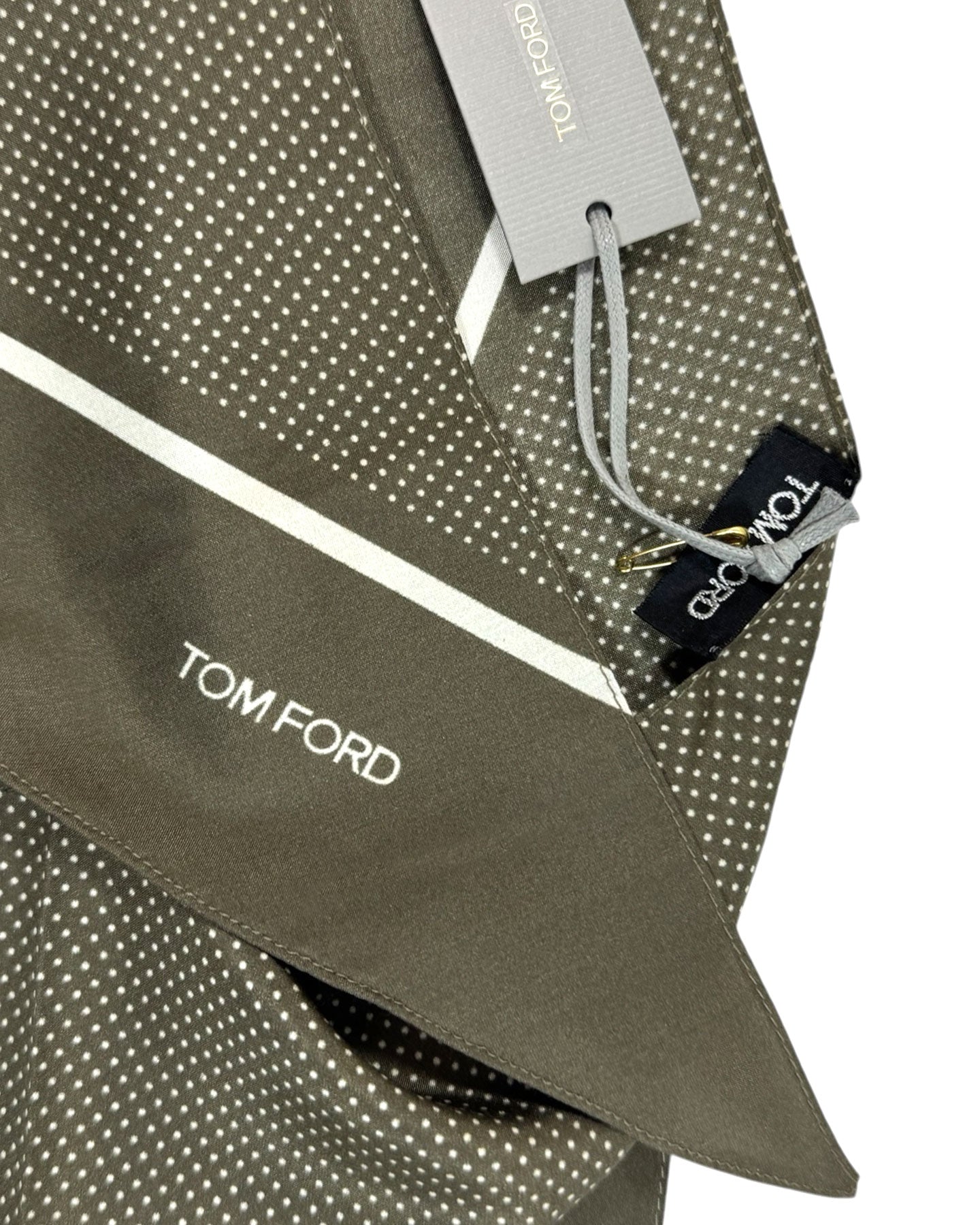 Dark Green Silk Scarf