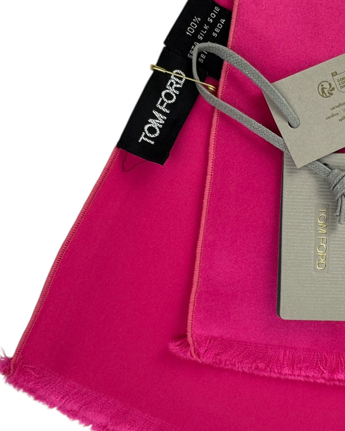 Tom Ford Silk Scarf Hot Pink