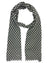 Tom Ford Scarf Black White Ovals Design