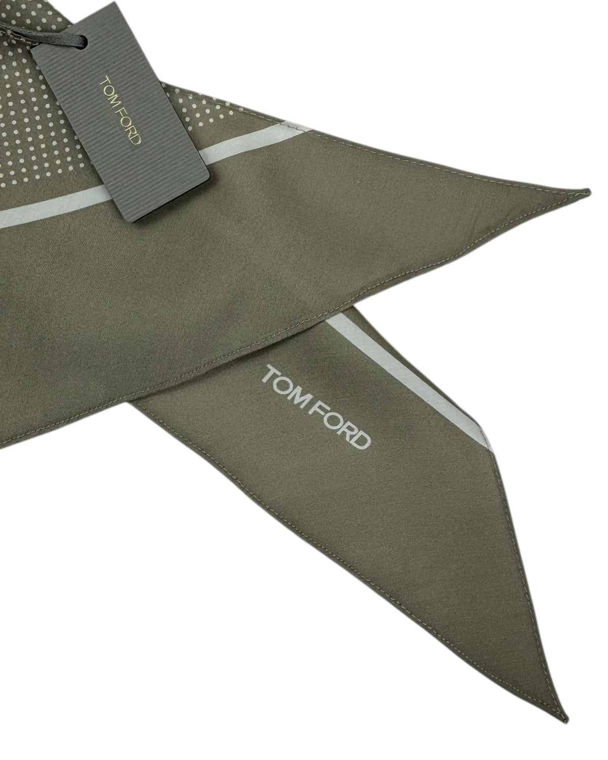Tom Ford Scarf Taupe Dot