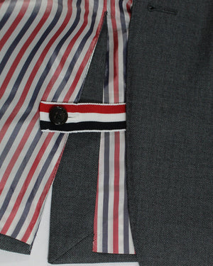 Thom Browne Sport Coat Medium Gray 4 Bar Design Blazer EU 52 / US 42 SALE
