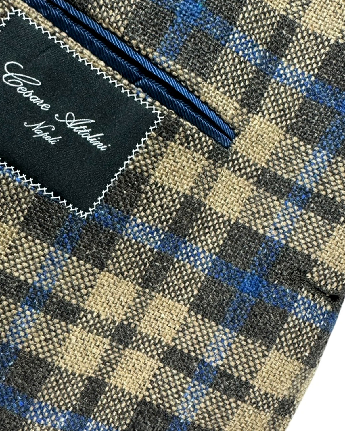 Cesare Attolini Cashmere Sport Coat Brown Plaid Check Blazer EU 48/ US 38 SALE