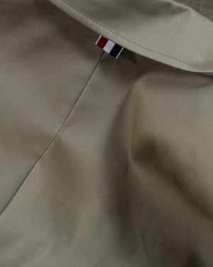 Thom Browne Overcoat Khaki MacKintosh Bal Collar EU 52 - US 42 REDUCED - SALE