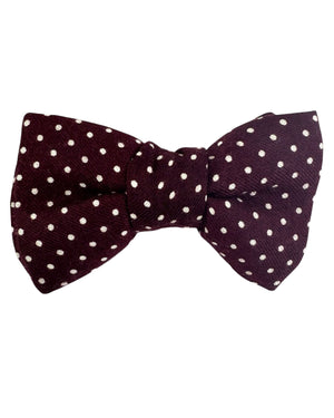 Tom Ford Bow Tie Bordeaux Polka Dots