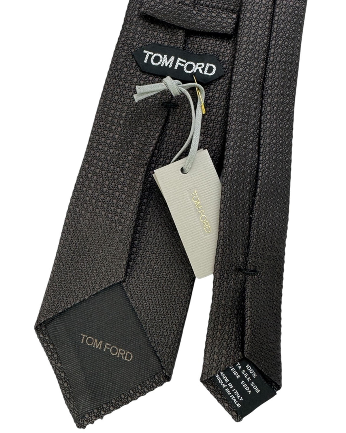 Tom Ford Silk Tie Dark Brown