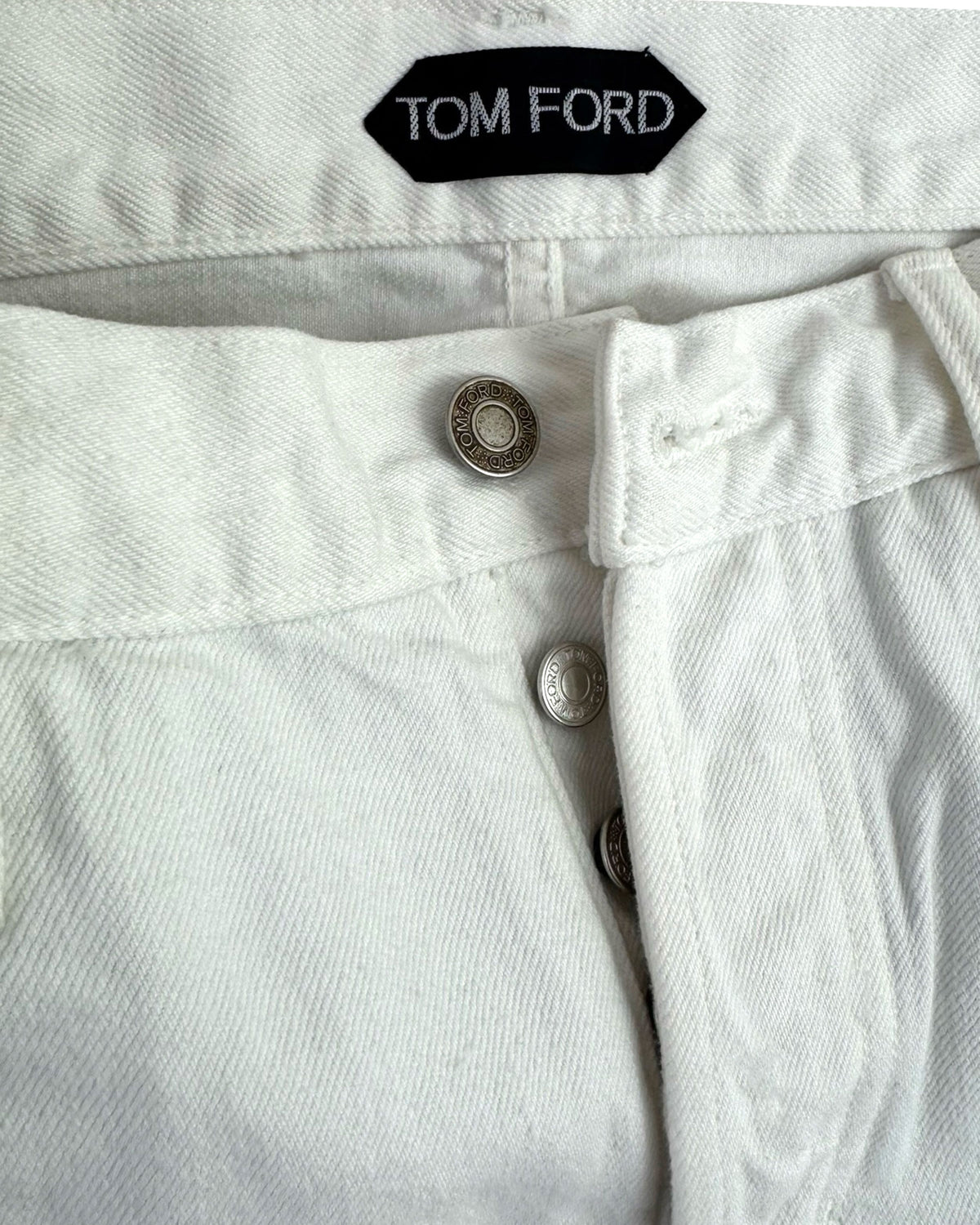 Tom Ford Pants White 5 Pocket 36 Slim Fit