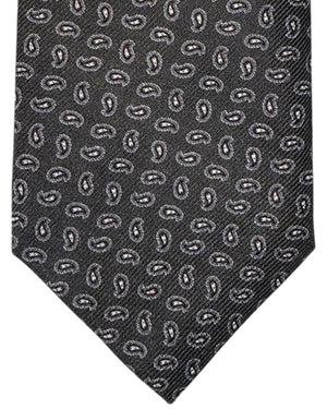 Tom Ford Tie Charcoal Gray Mini Paisley