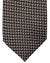 Tom Ford Tie Brown Silver Geometric