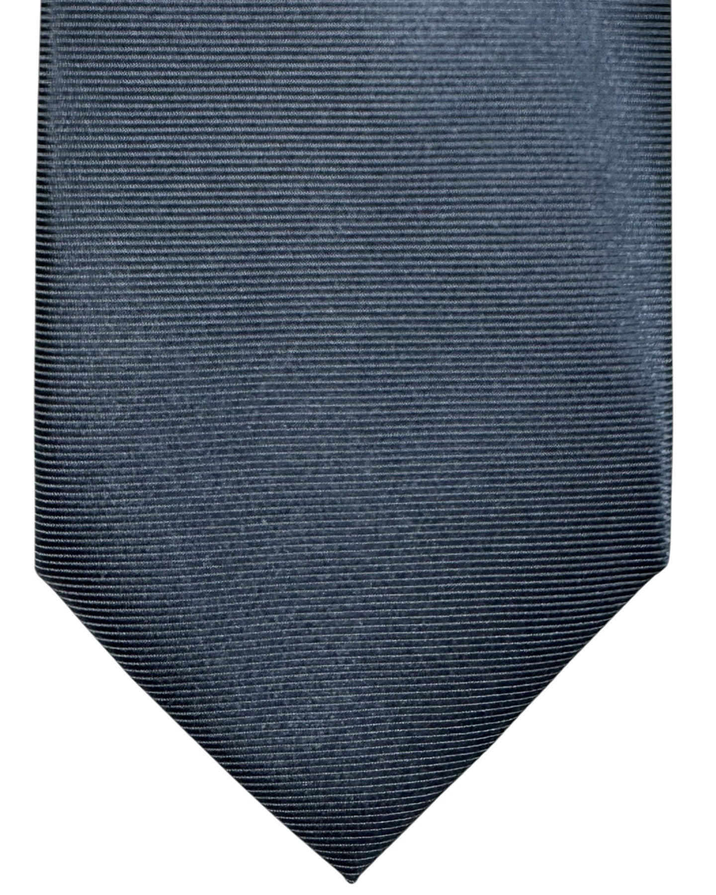 Tom Ford Tie Charcoal Gray Grosgrain