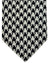 Tom Ford Tie Black Gray Silver Houndstooth Design