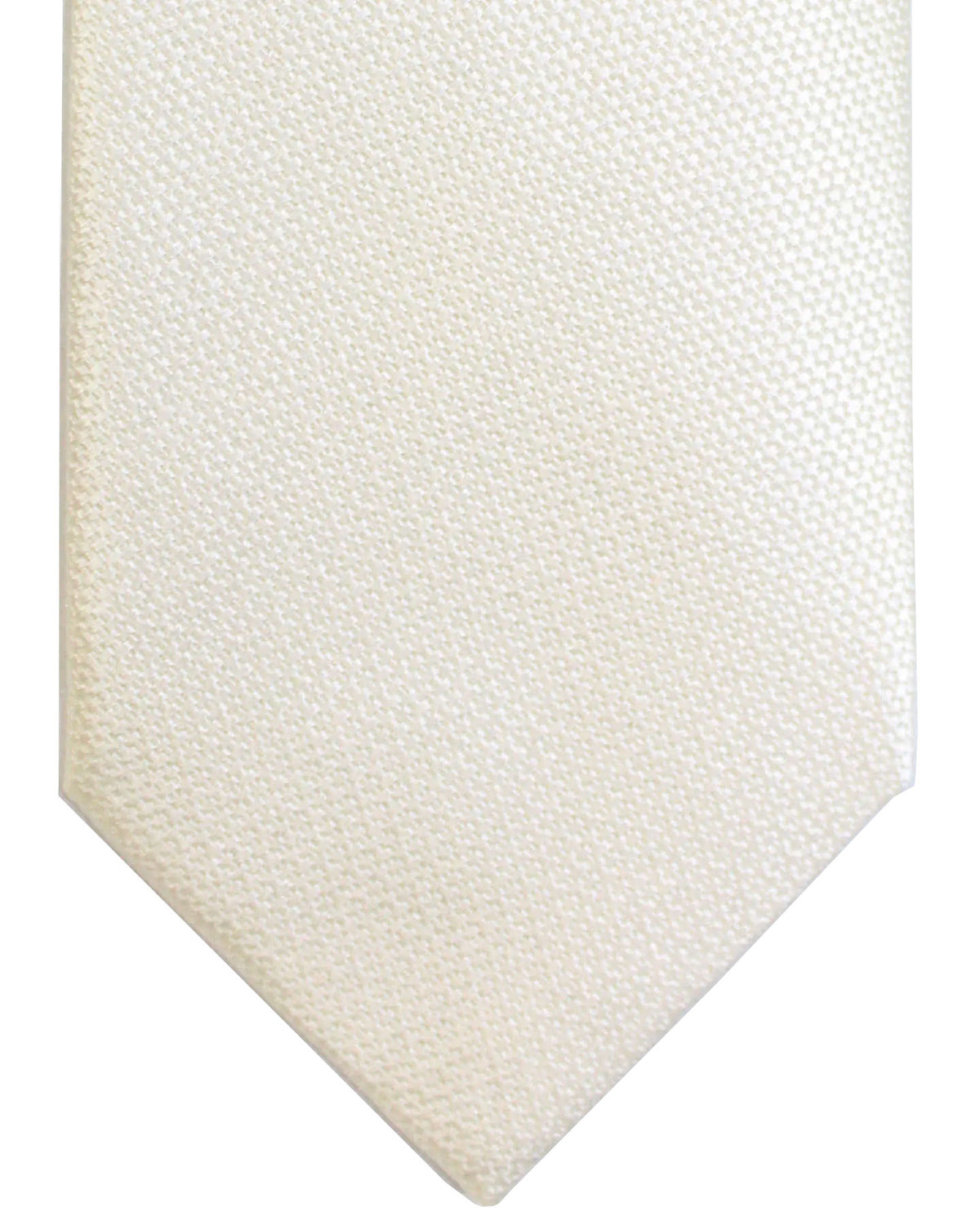 Tom Ford Tie Solid White Pattern