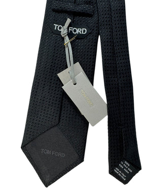 Tom Ford Silk Tie Black Tonal Dots