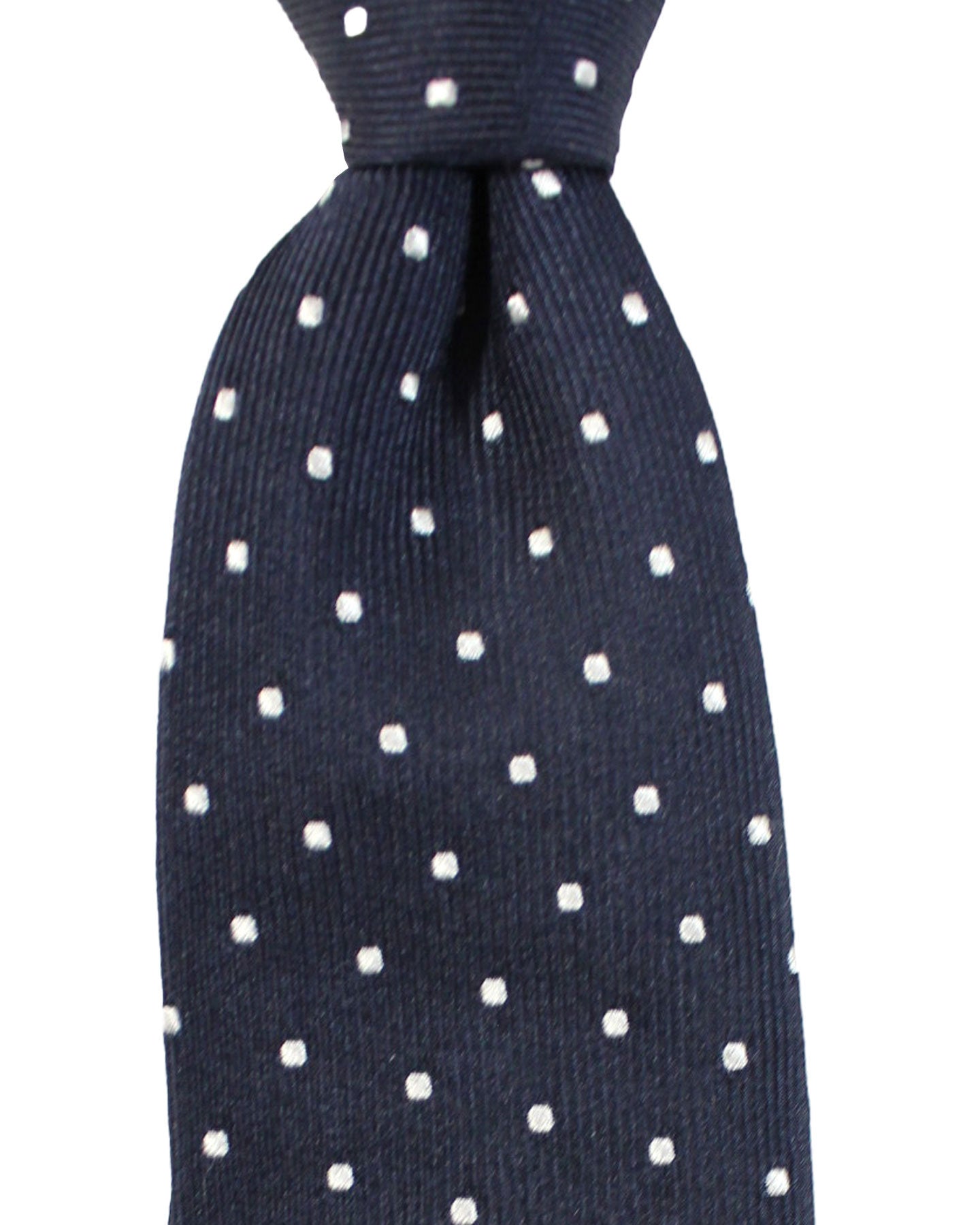 Ungaro Silk Tie Dark Blue Geometric - Narrow Cut Designer Necktie