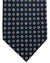 Massimo Valeri 11 Fold Tie Navy Blue Mini Flowers Design - Sartorial Elevenfold Necktie
